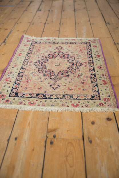 2x2.5 Antique Kerman Square Rug Mat