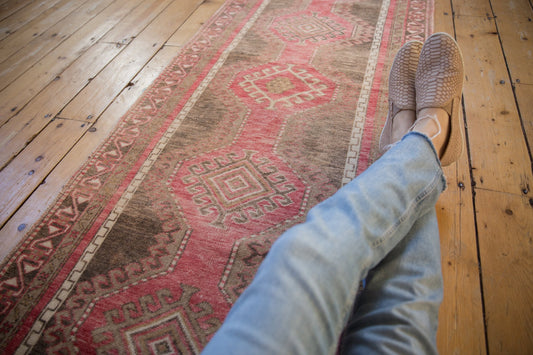 2.5x10 Vintage Distressed Oushak Rug Runner