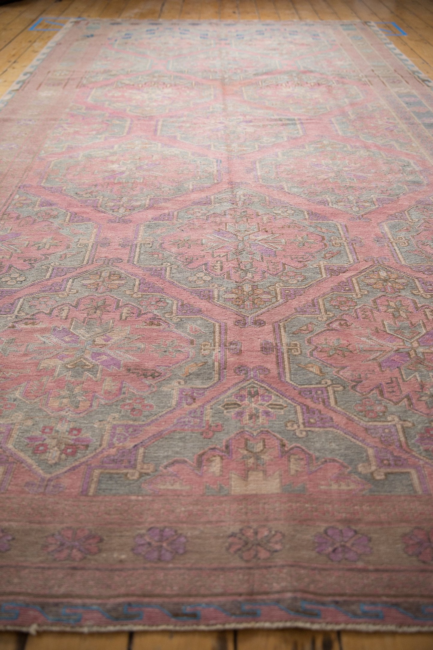 6.5x12.5 Vintage Distressed Soumac Rug Runner