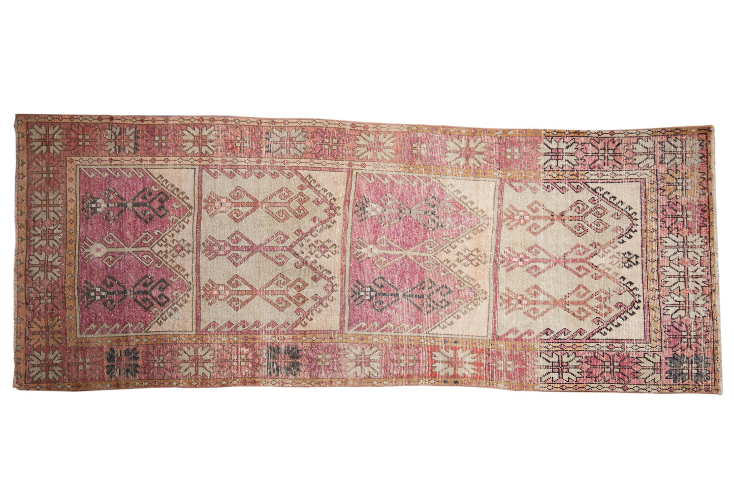 4.5x11.5 Vintage Distressed Oushak Rug Runner