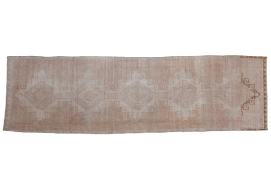 3.5x12.5 Vintage Distressed Oushak Rug Runner