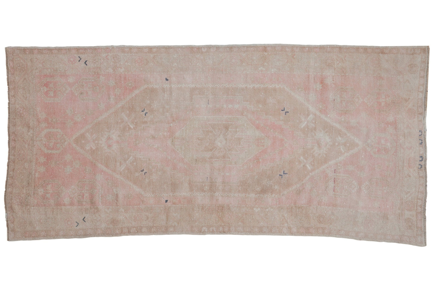 4x8 Vintage Distressed Oushak Rug Runner