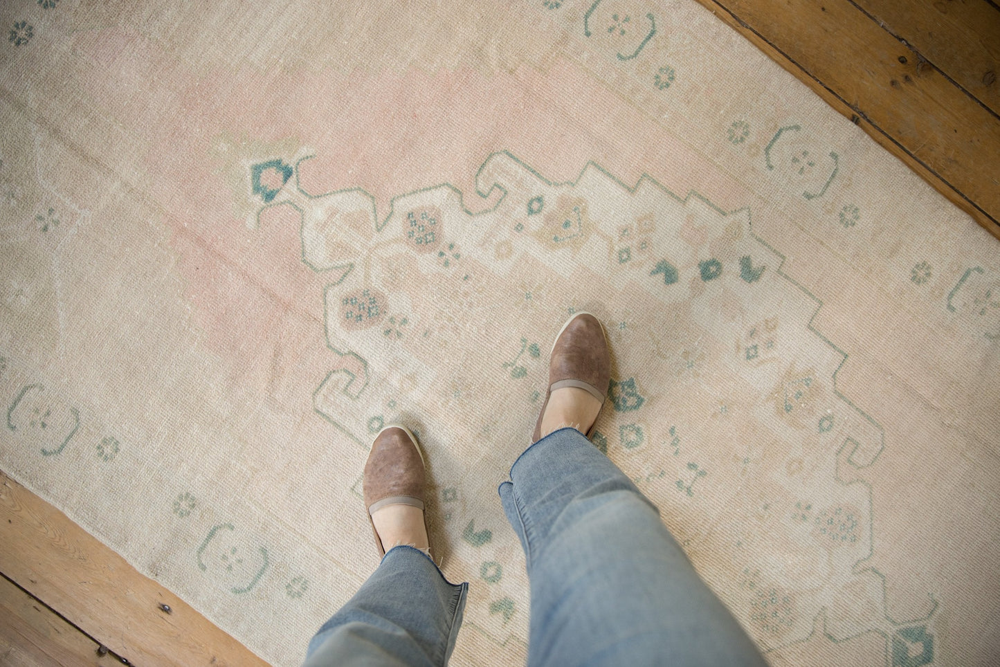 4x8 Vintage Distressed Oushak Rug Runner