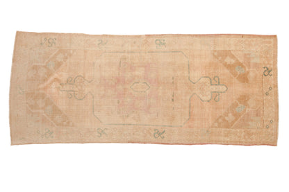 4x9.5 Vintage Distressed Oushak Rug Runner