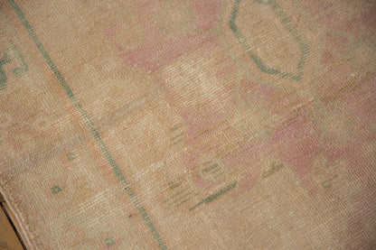 4x9.5 Vintage Distressed Oushak Rug Runner