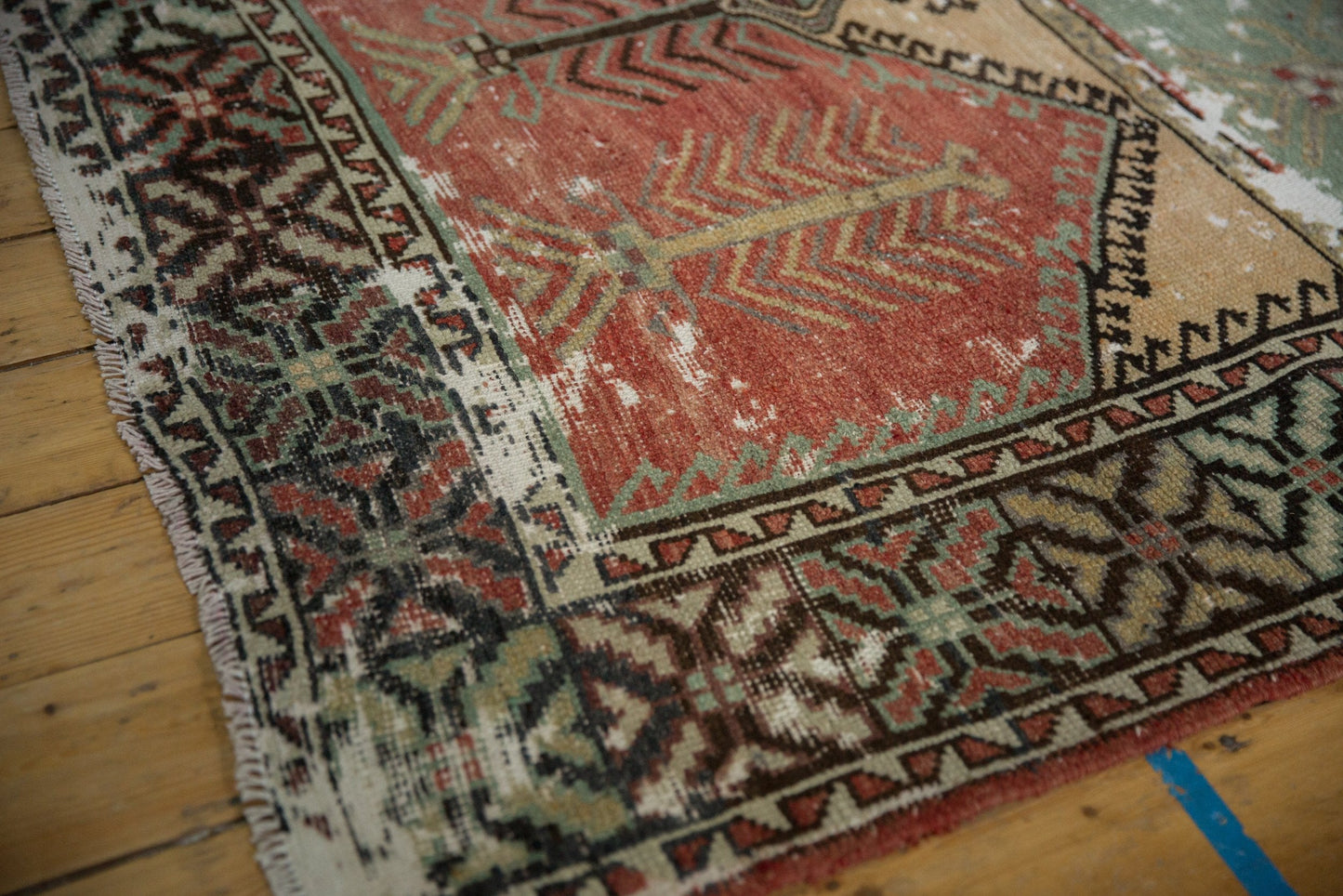 5x12.5 Vintage Distressed Oushak Rug Runner