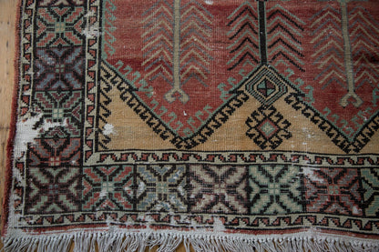 5x12.5 Vintage Distressed Oushak Rug Runner