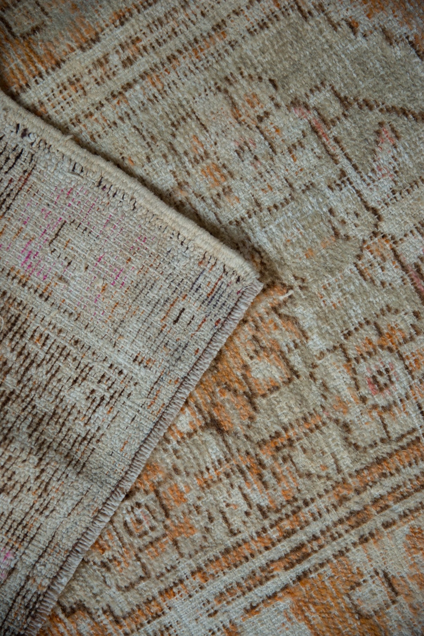2.5x4 Vintage Distressed Oushak Rug