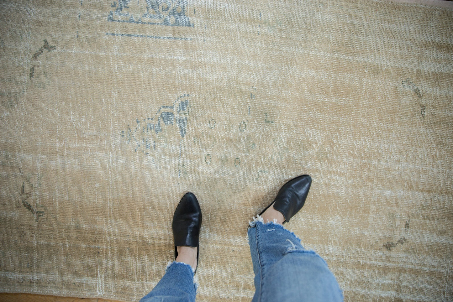 4x7 Vintage Distressed Oushak Rug
