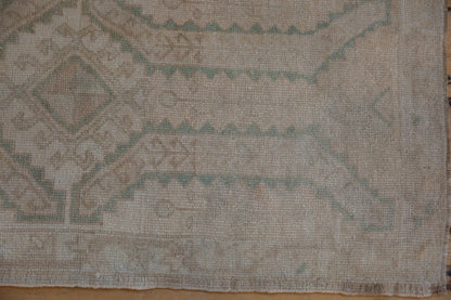 1.5x3.5 Vintage Distressed Oushak Rug Mat Runner