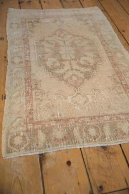 2x3.5 Vintage Distressed Oushak Rug