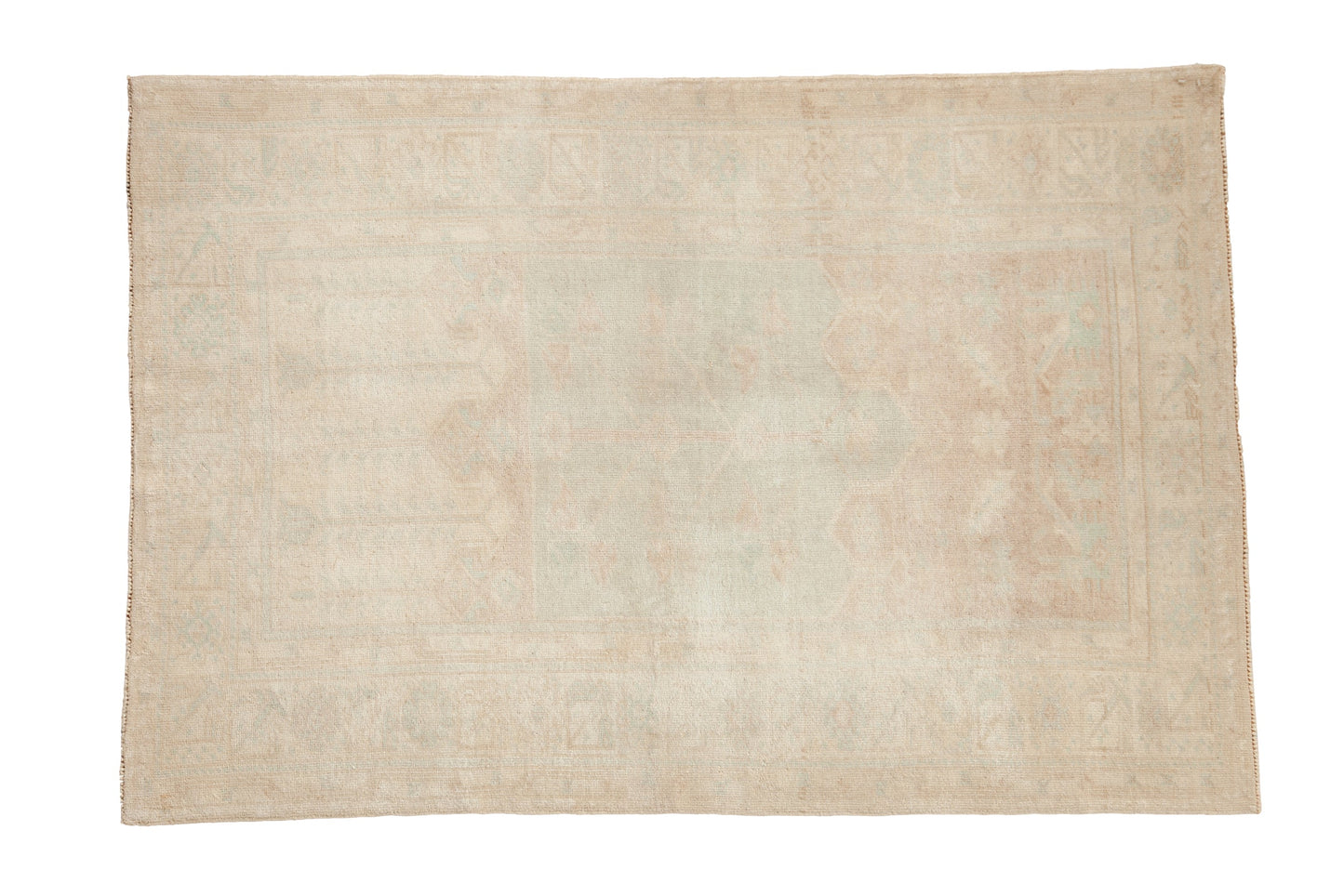 4x6 Vintage Distressed Oushak Rug