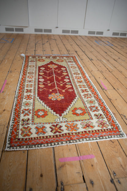 2.5x5.5 Vintage Distressed Oushak Rug Runner