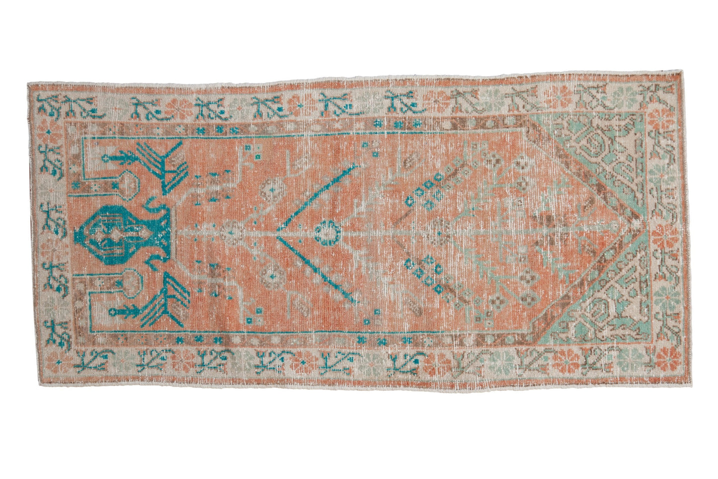 2.5x5.5 Vintage Distressed Oushak Rug Runner
