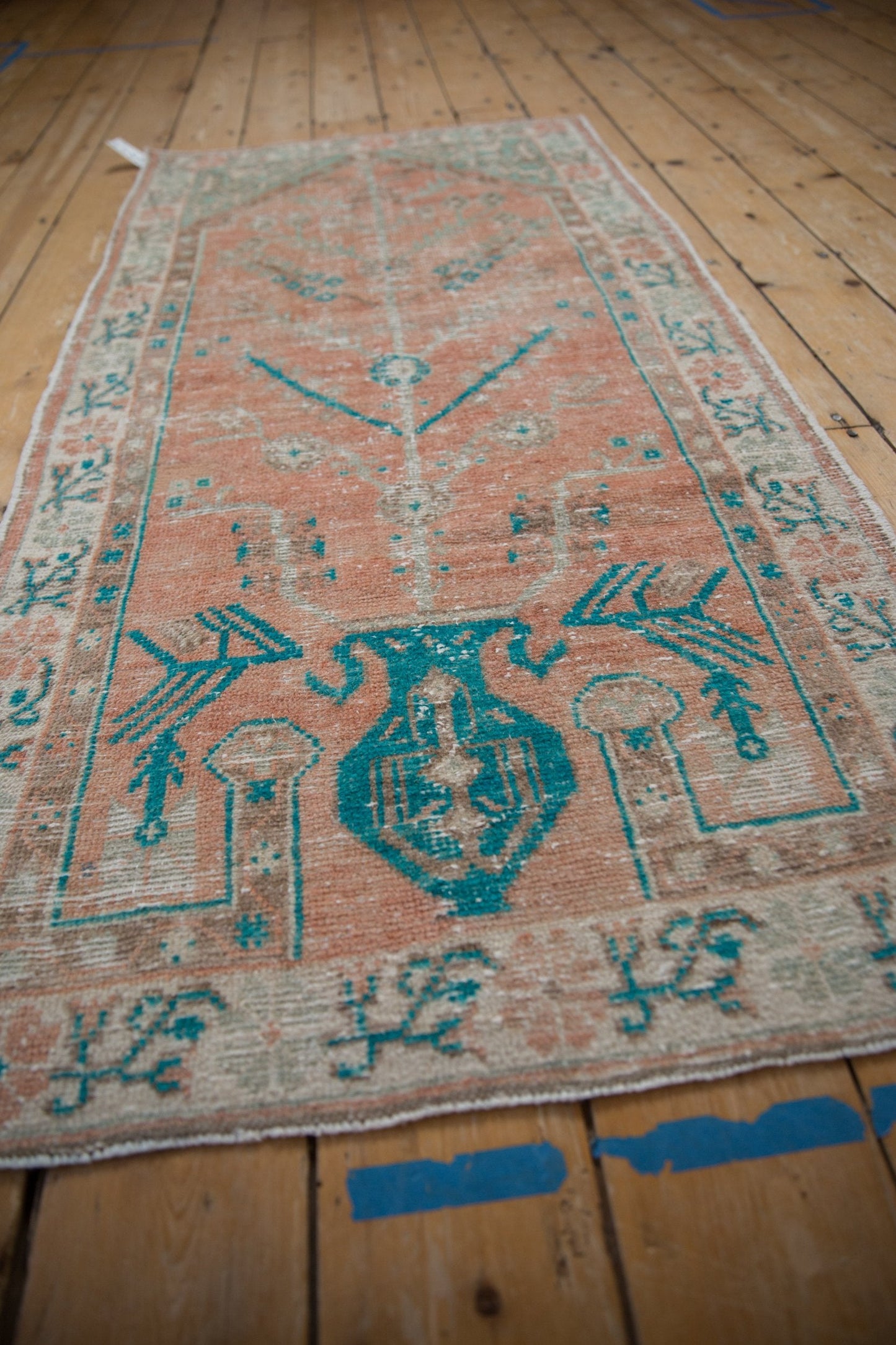 2.5x5.5 Vintage Distressed Oushak Rug Runner