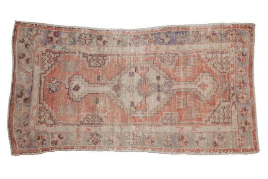 2x4 Vintage Distressed Oushak Rug Runner