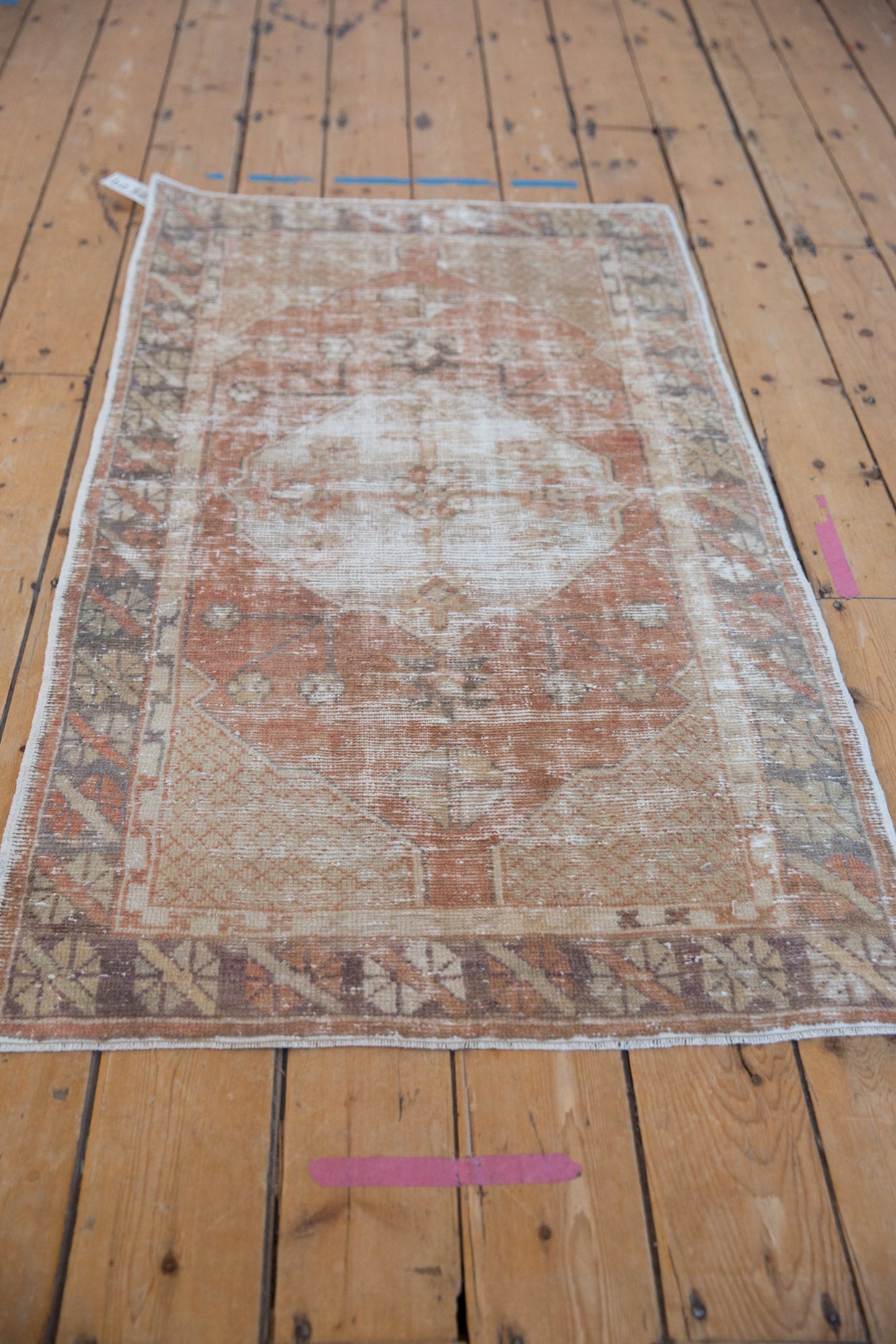 2.5x5 Vintage Distressed Oushak Rug Runner