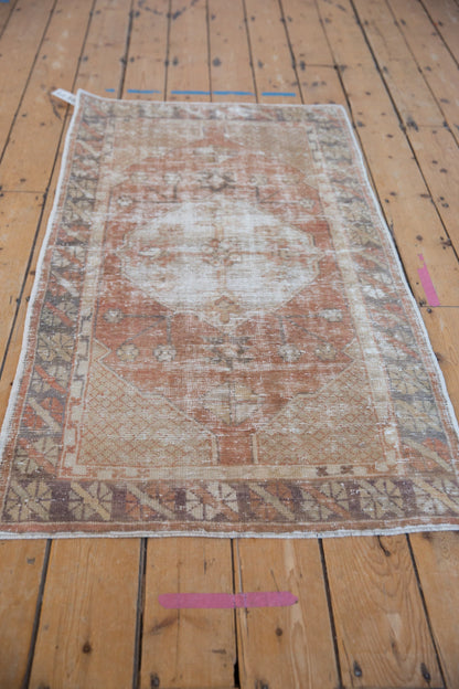 2.5x5 Vintage Distressed Oushak Rug Runner
