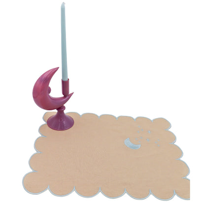 Extra Tall Baby Blue Cloud Taper Candle, 1 Case of 48 Packs (4 Candles per Pack)