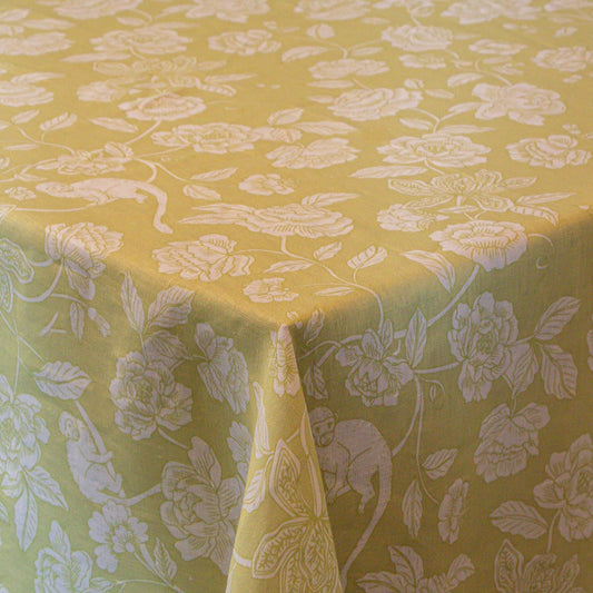 100% Premium Linen - Eden Flora Parlour Tablecloth
