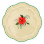 Fabled Flora Scalloped Dinner Plate - Set of 4 (+1 Bonus Plate)