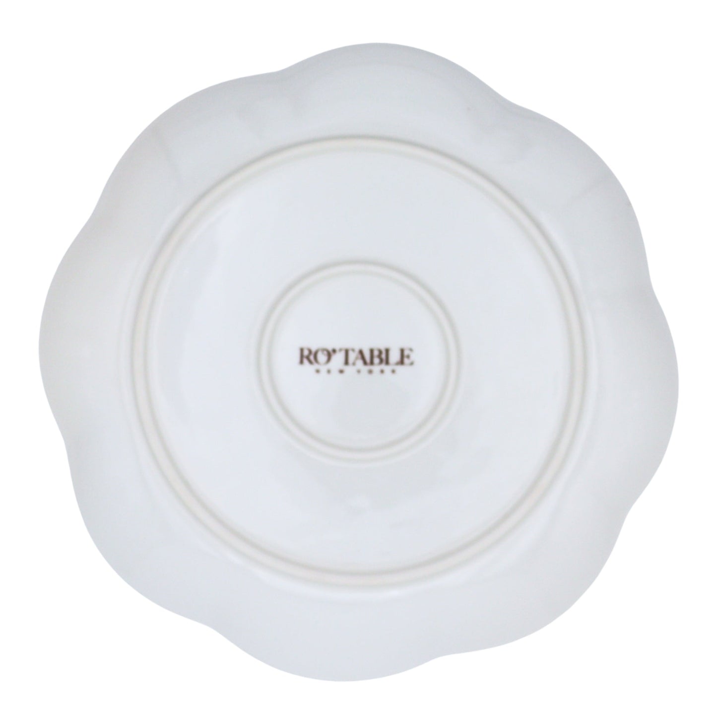 Fabled Flora Scalloped Dinner Plate - Set of 4 (+1 Bonus Plate)