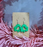 St. Patrick's Day Clover Duck Earrings