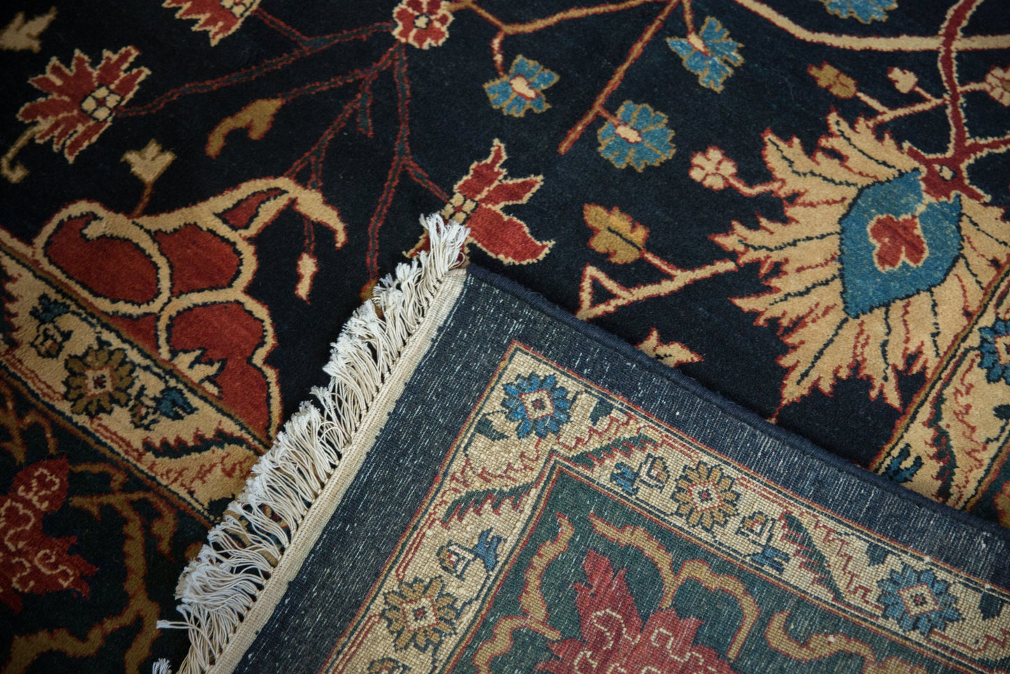 10x14 Vintage Indian Bijar Design Carpet