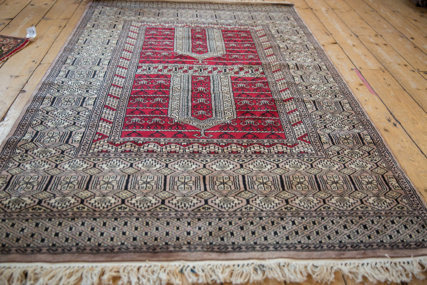 4x6 Vintage Fine Pakistani Turkmen Design Rug
