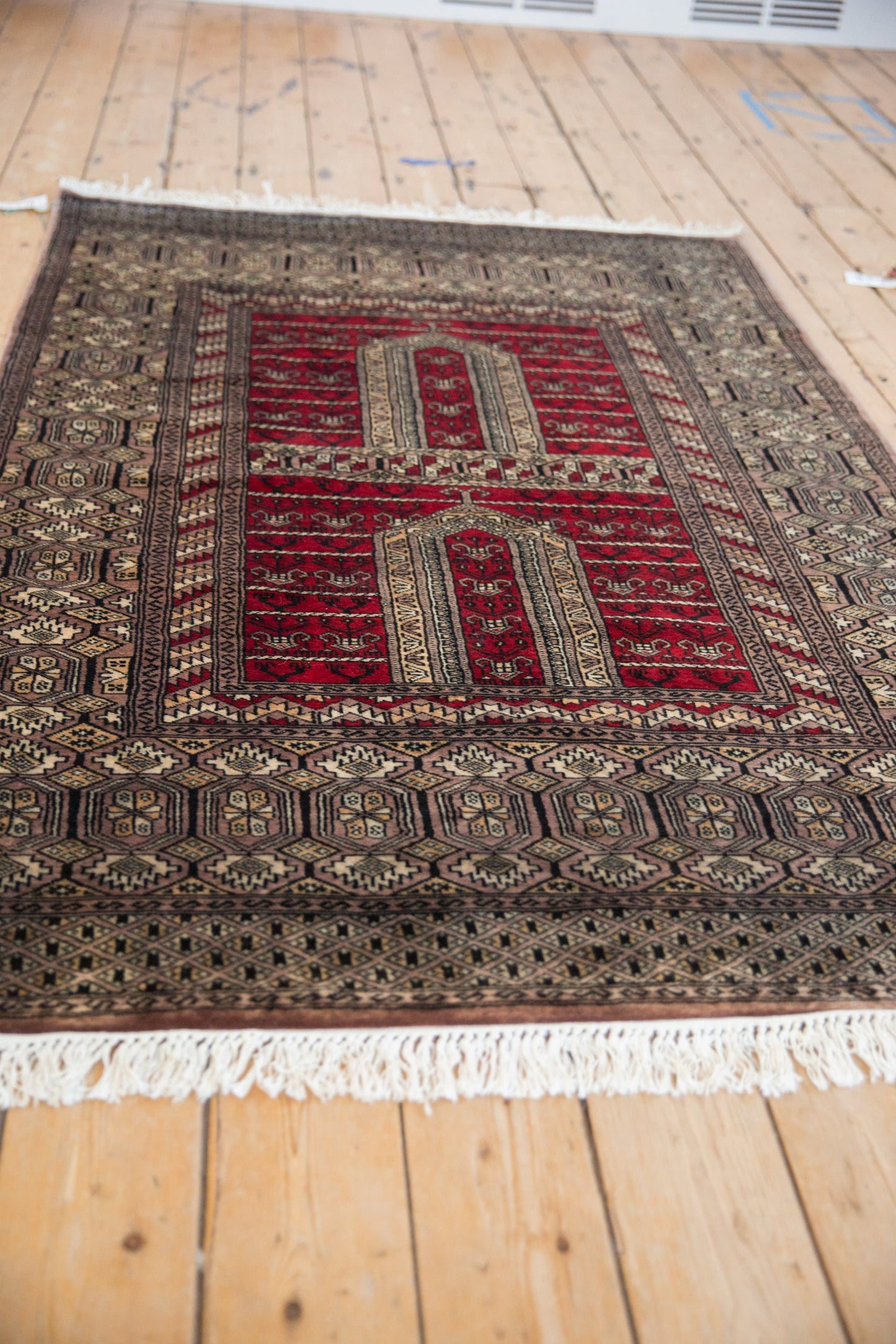 4x6 Vintage Fine Pakistani Turkmen Design Rug