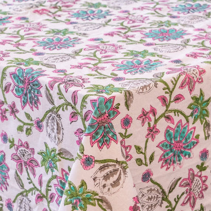 100% Organic Cotton - Pendula Petunia Tablecloth