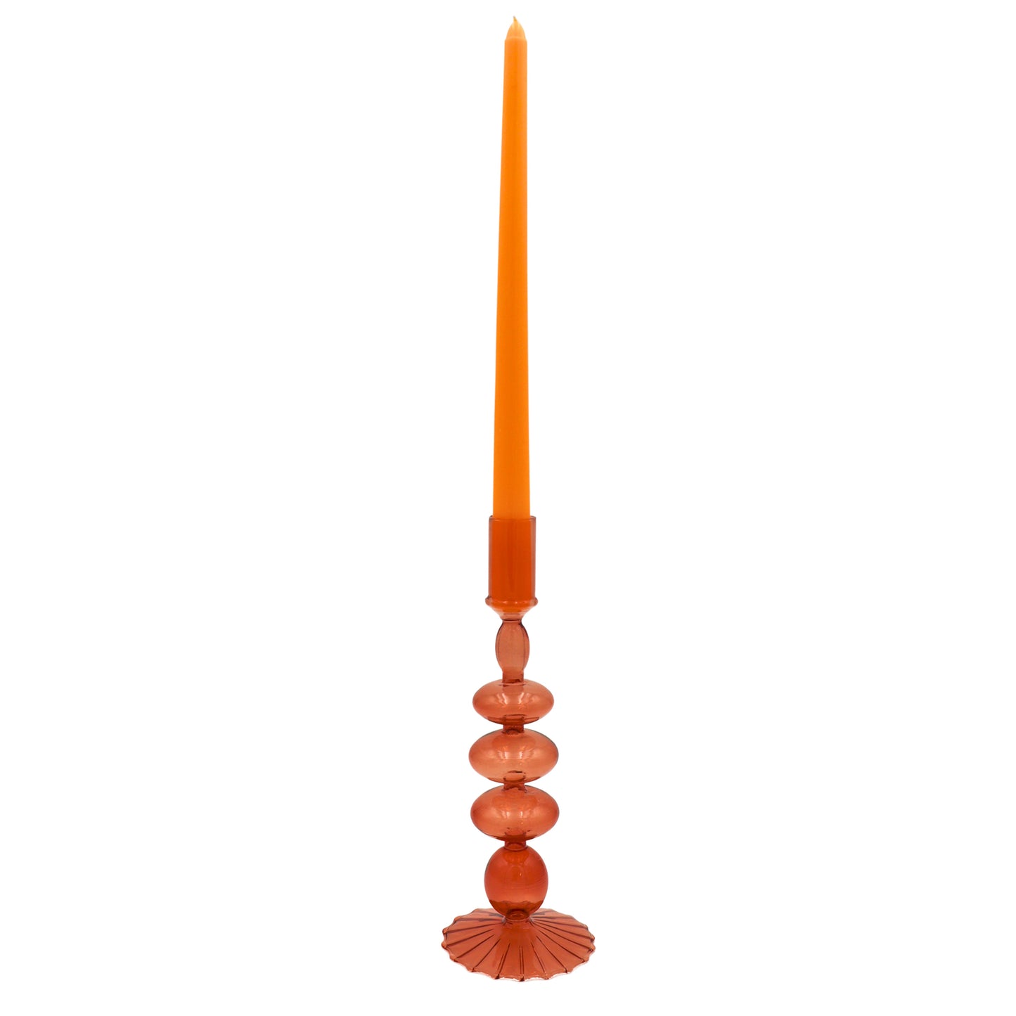 24 Extra Tall Mustard Spice Taper Candle - 6 Packs of 4