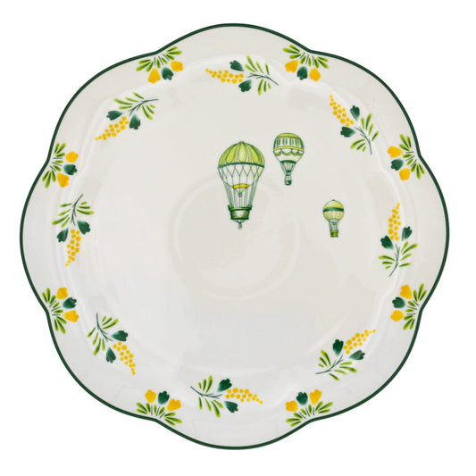 Valensole Lavender Scalloped Dinner Plate - Set of 4 (+1 Bonus Plate)