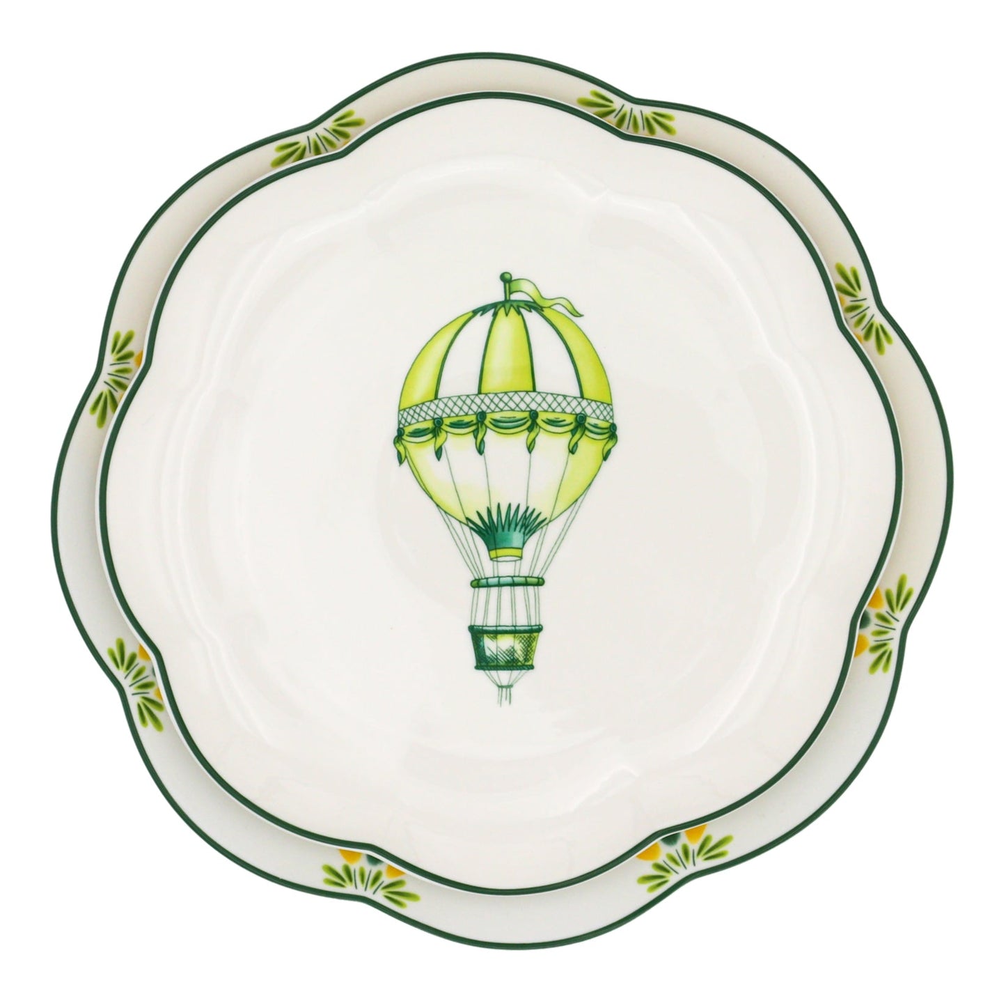 Valensole Lavender Scalloped Dinner Plate - Set of 4 (+1 Bonus Plate)