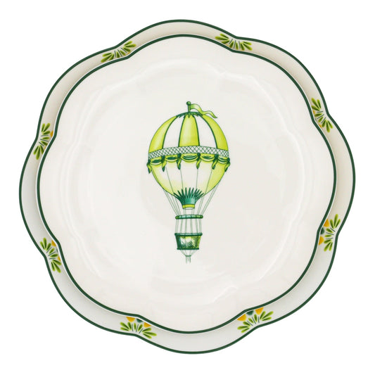 Valensole Lavender Scalloped Dinner Plate - Set of 4 (+1 Bonus Plate)