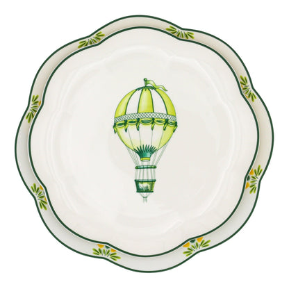 Valensole Lavender Scalloped Dinner Plate - Case of 12 Plates (+3 Bonus Plates)