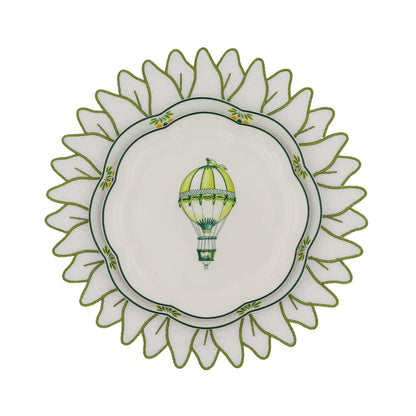 Valensole Lavender Scalloped Dinner Plate - Case of 12 Plates (+3 Bonus Plates)