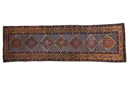 3.5x10.5 Vintage Caucasian Rug Runner