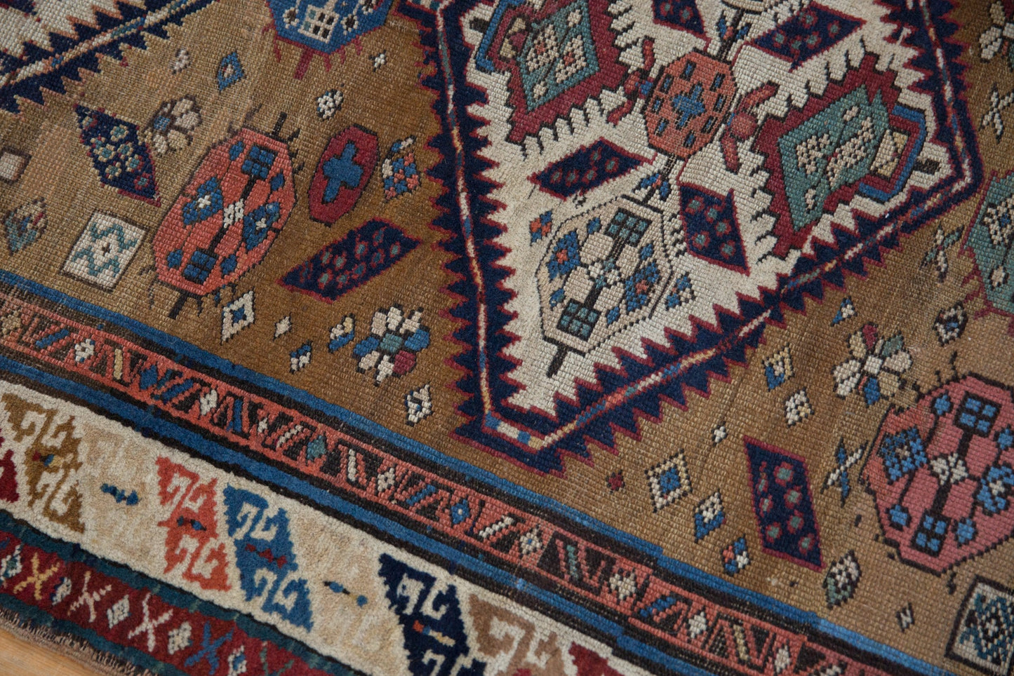3.5x11.5 Antique Caucasian Rug Runner