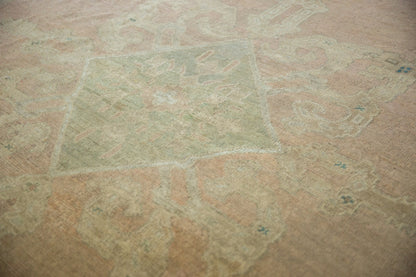 9x11.5 Vintage Distressed Oushak Carpet