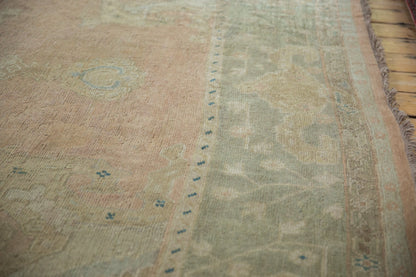 9x11.5 Vintage Distressed Oushak Carpet