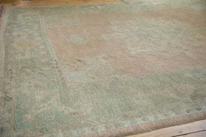 9x11.5 Vintage Distressed Oushak Carpet