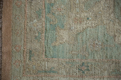 9x11.5 Vintage Distressed Oushak Carpet