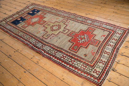 3.5x7.5 Vintage Caucasian Rug Runner