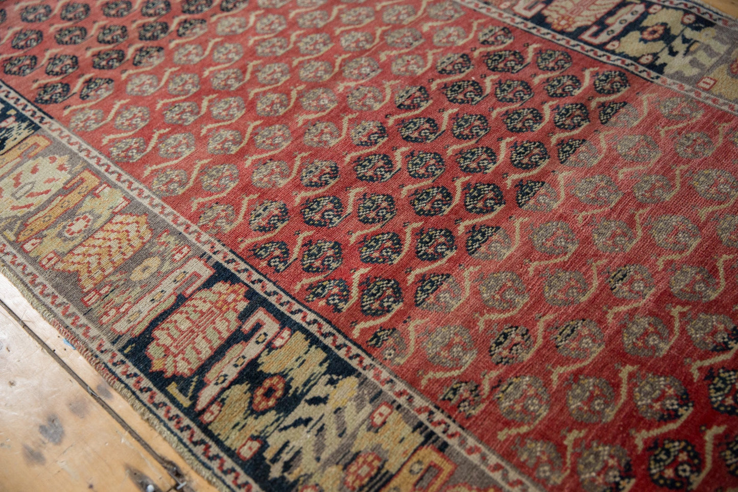 3.5x15 Vintage Distressed Oushak Rug Runner
