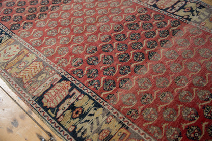 3.5x15 Vintage Distressed Oushak Rug Runner