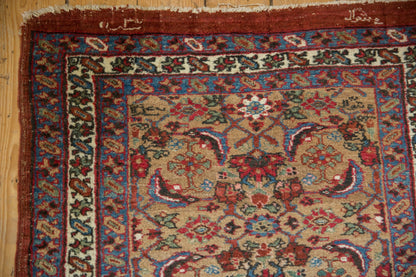 3x14.5 Antique Bijar Rug Runner