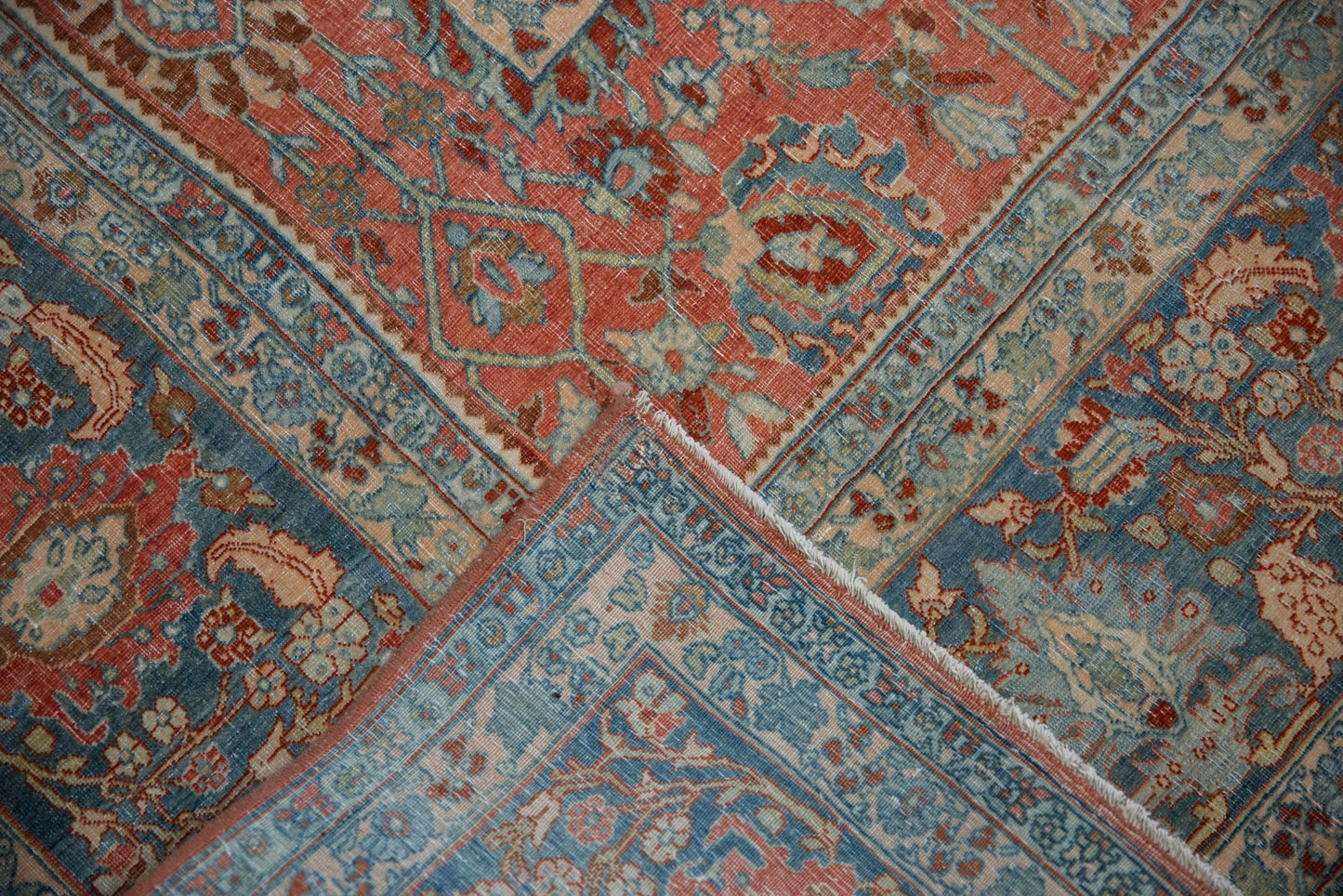 11x18 Vintage Distressed Bijar Carpet