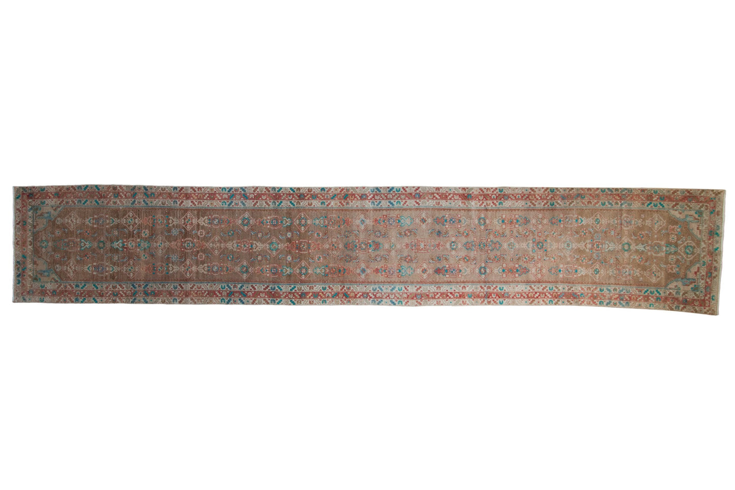 3x16 Vintage Distressed Fragment Hamadan Rug Runner