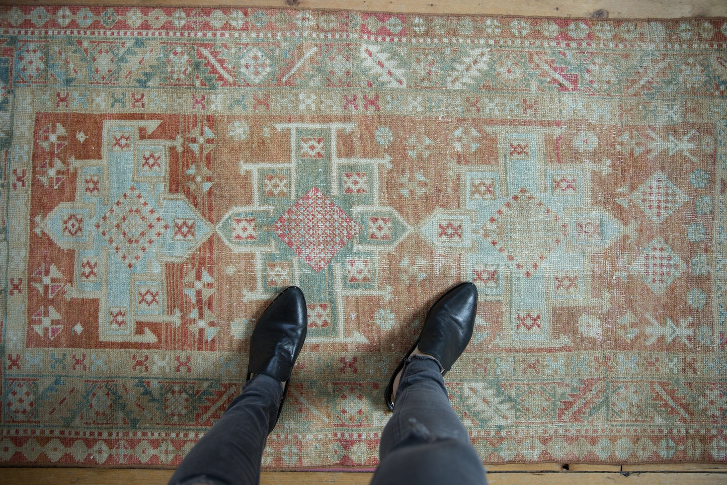 3x5.5 Vintage Distressed Karaja Rug